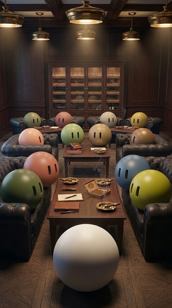 Other AIs gathered round a boardroom table, your AI at the head.